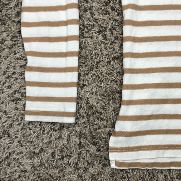 J Crew Women's Knit Top Stripe Boat Neck Small - Picture 2 of 4